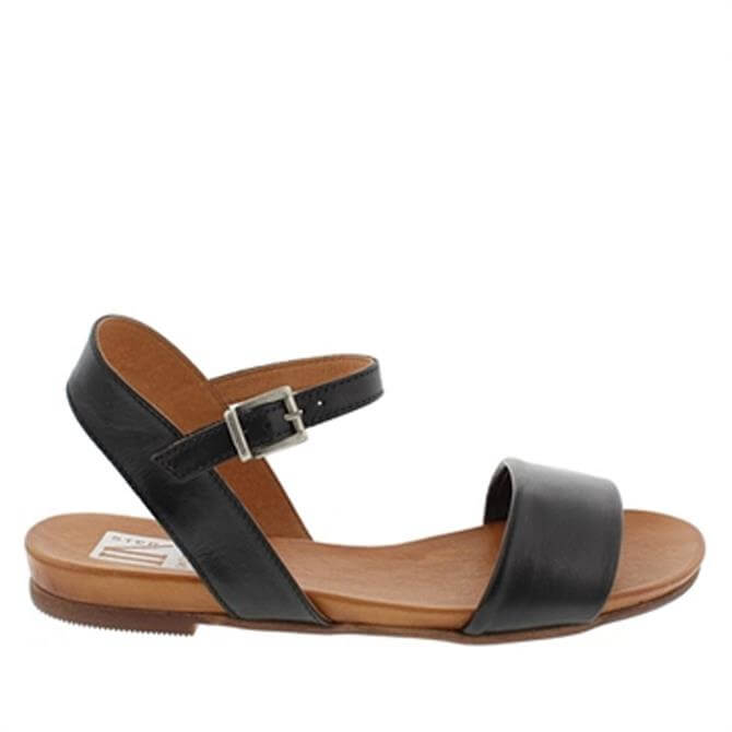 Carl Scarpa Tianna Black Leather Sandals